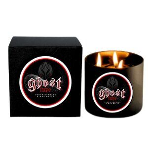 Ghost Type Vegan Candle